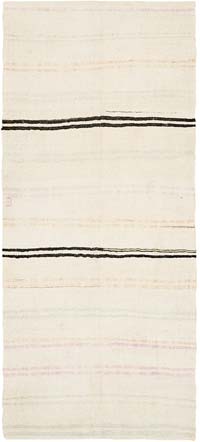 Alfombra Kilim Vintage de Cáñamo de Anatolia - 157 cm x 355 cm