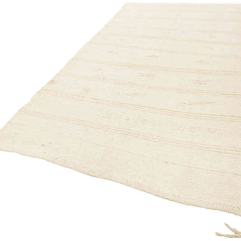 Vintage Anatolian Hemp Kilim Rug - 5' 8" x 10' 6" (68" x 126") - K0070589