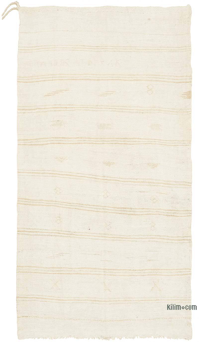 Vintage Anatolian Hemp Kilim Rug - 5' 8" x 10' 6" (68" x 126") - K0070589