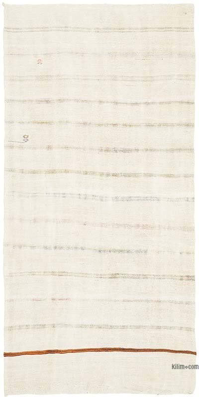 Vintage Anatolian Hemp Kilim Rug - 5' 9" x 11' 2" (69" x 134")