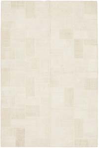 Alfombra Kilim de Cáñamo con Patchwork - 197 cm x 292 cm