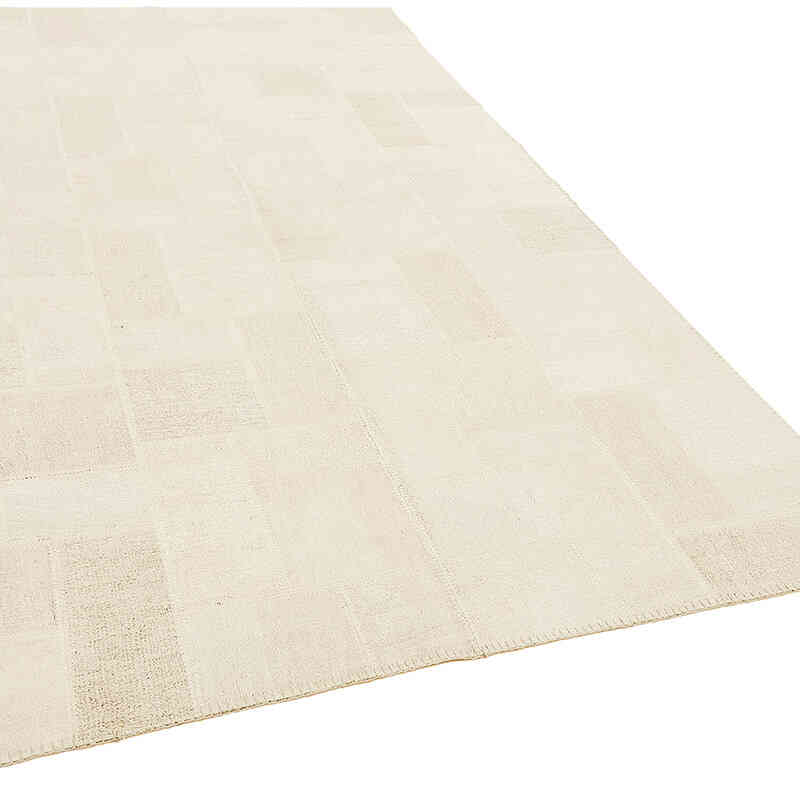 Patchwork Hemp Kilim Rug - 6' 6" x 9' 7" (78" x 115") - K0070595