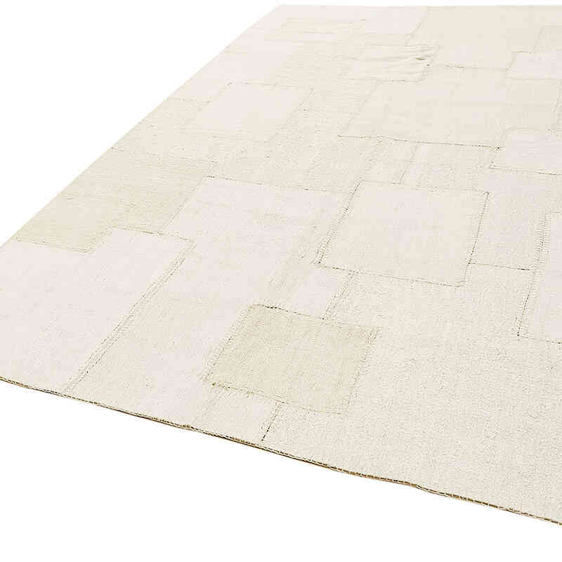 Alfombra Kilim de Cáñamo con Patchwork - 200 cm x 300 cm - K0070596