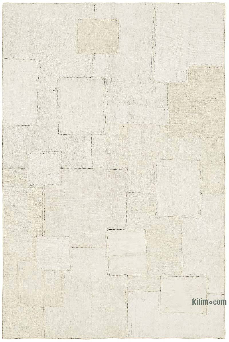 Alfombra Kilim de Cáñamo con Patchwork - 200 cm x 300 cm - K0070596