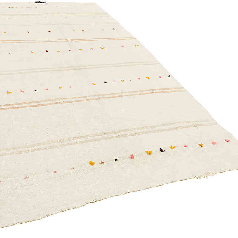 Vintage Anatolian Hemp Kilim Rug - 6' 5" x 12' 6" (77" x 150") - K0070598