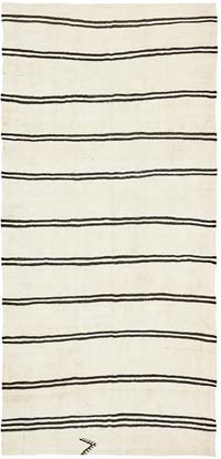 Vintage Anatolian Hemp Kilim Rug - 5' 9" x 11' 10" (69" x 142")
