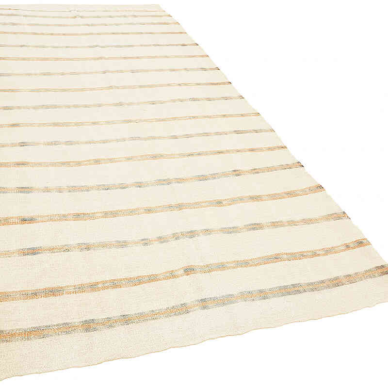 Vintage Anatolian Hemp Kilim Rug - 5' 8" x 11' 5" (68" x 137") - K0070610