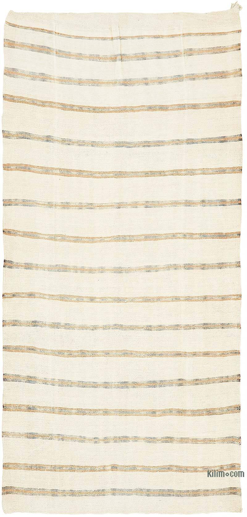 Vintage Anatolian Hemp Kilim Rug - 5' 8" x 11' 5" (68" x 137") - K0070610