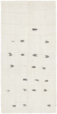 Vintage Anatolian Hemp Kilim Rug - 5' 10" x 11' 3" (70" x 135")