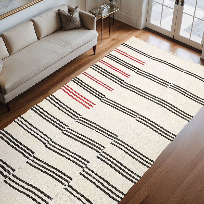 Alfombra Vintage Turco Kilim - 203 cm x 363 cm - K0070617