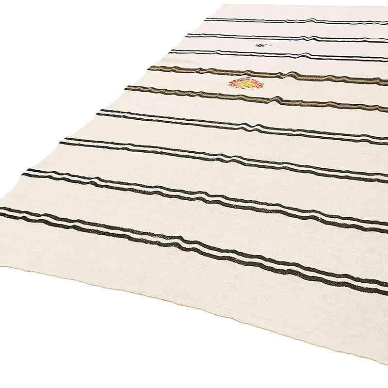 Vintage Anatolian Hemp Kilim Rug - 6' 7" x 12'  (79" x 144") - K0070618