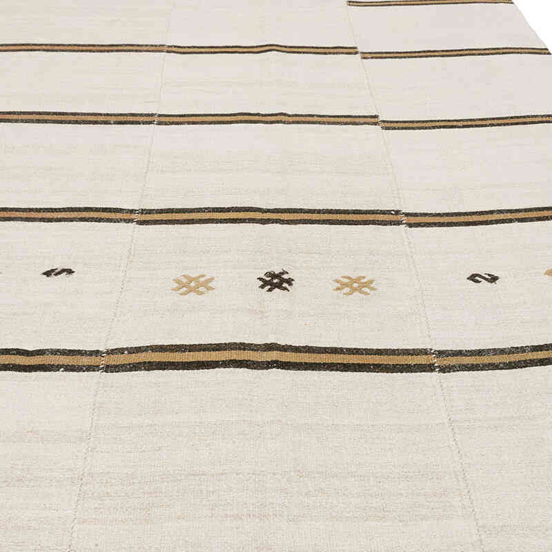 Vintage Anatolian Hemp Kilim Rug - 6' 9" x 13'  (81" x 156") - K0070620