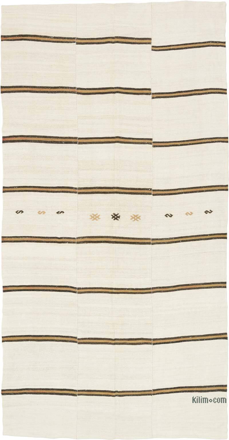 Vintage Anatolian Hemp Kilim Rug - 6' 9" x 13'  (81" x 156") - K0070620