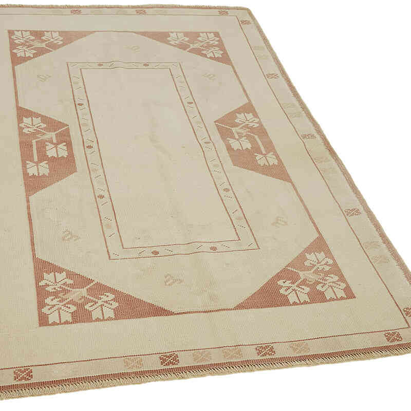 Alfombra Vintage Turca Anudada a Mano - 117 cm x 176 cm - K0070645
