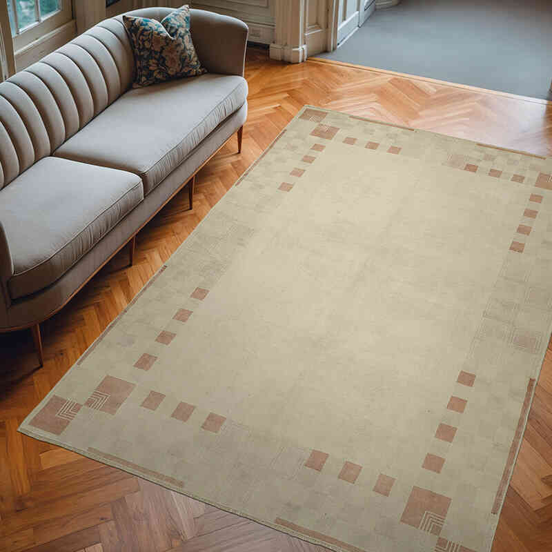 Alfombra Vintage Turca Anudada a Mano - 201 cm x 293 cm - K0070649