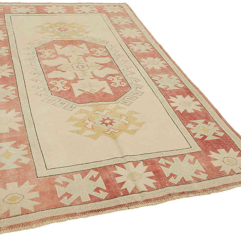 El Dokuma Vintage Halı - 162 cm x 244 cm - K0070659