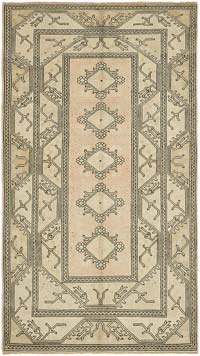 Vintage Turkish Hand-Knotted Rug - 5' 5" x 9' 6" (65" x 114")