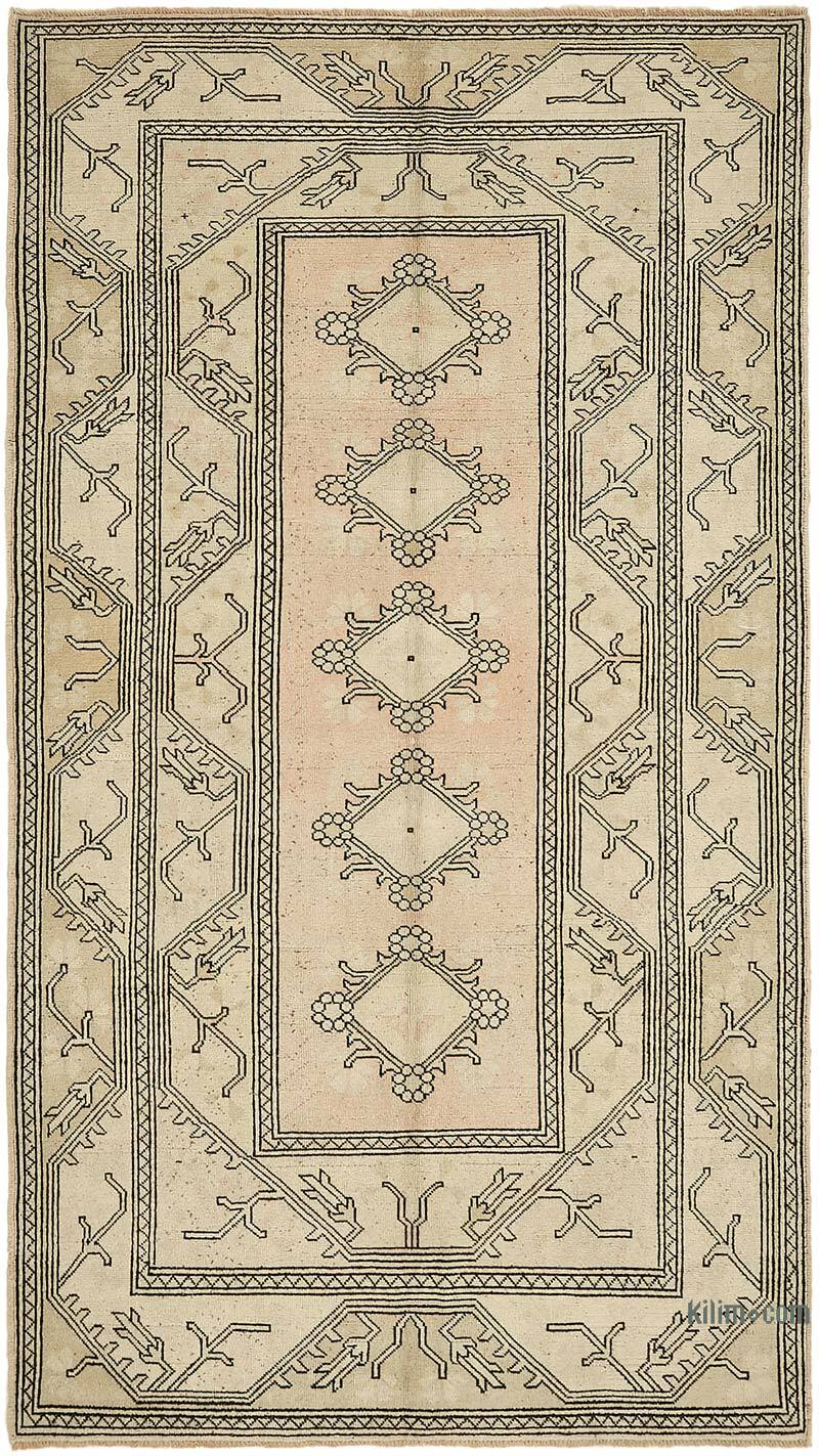 Alfombra Vintage Turca Anudada a Mano - 164 cm x 290 cm - K0070662