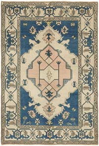 Alfombra Vintage Turca Anudada a Mano - 192 cm x 280 cm