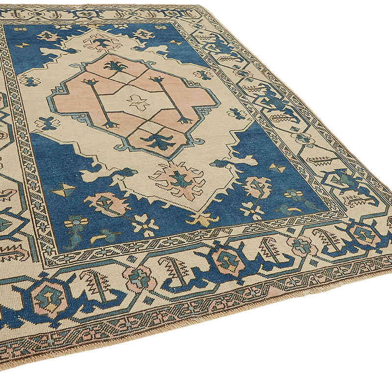 Vintage Turkish Hand-Knotted Rug - 6' 4" x 9' 2" (76" x 110") - K0070666