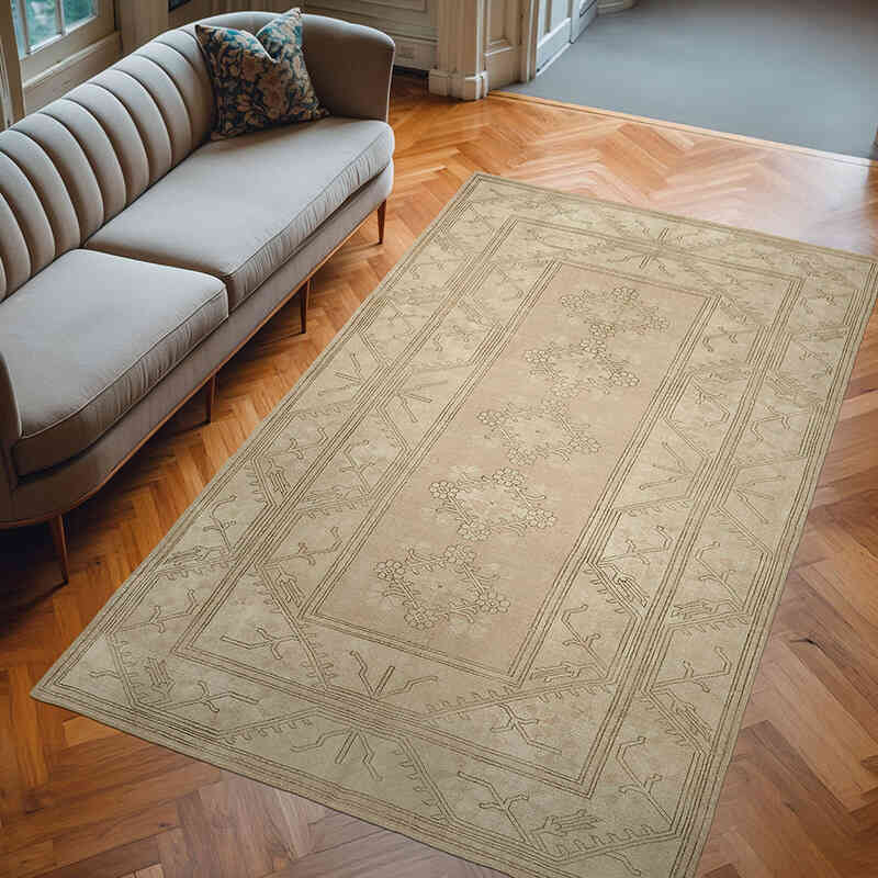 Alfombra Vintage Turca Anudada a Mano - 196 cm x 316 cm - K0070667