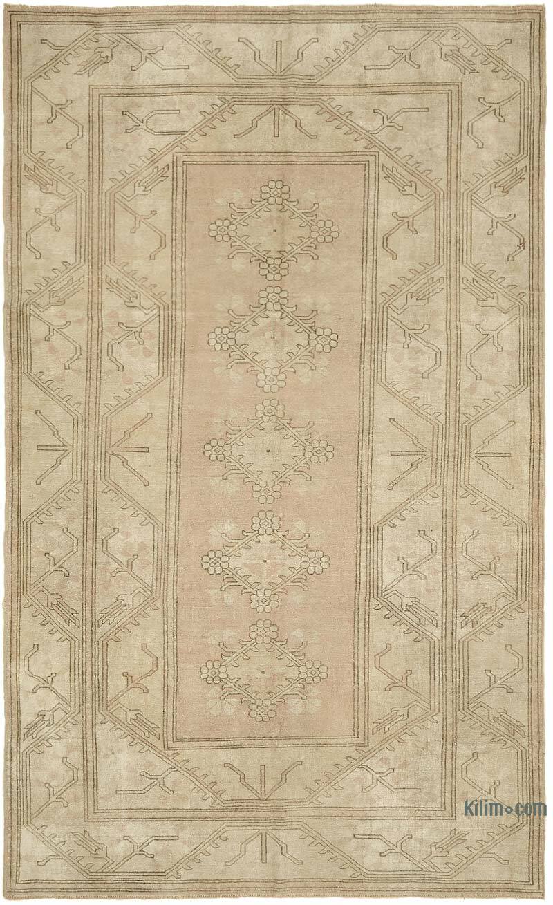 Alfombra Vintage Turca Anudada a Mano - 196 cm x 316 cm - K0070667