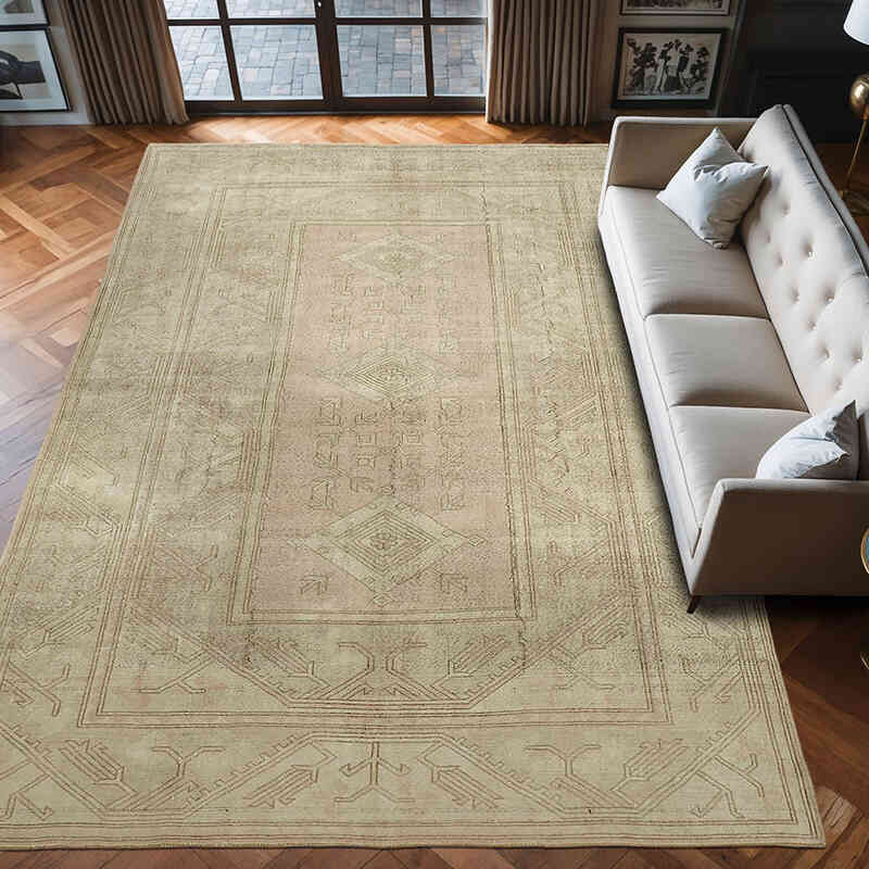 Vintage Turkish Hand-Knotted Rug - 8' 2" x 12' 4" (98" x 148") - K0070674