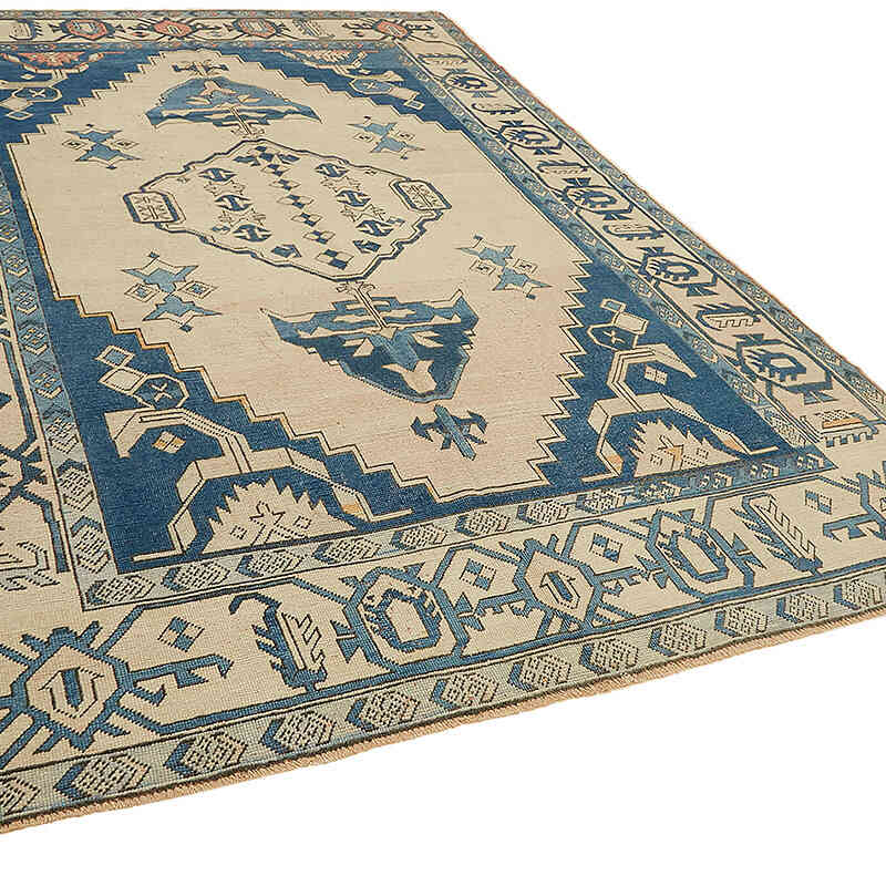 Vintage Turkish Hand-Knotted Rug - 7' 10" x 11' 9" (94" x 141") - K0070687