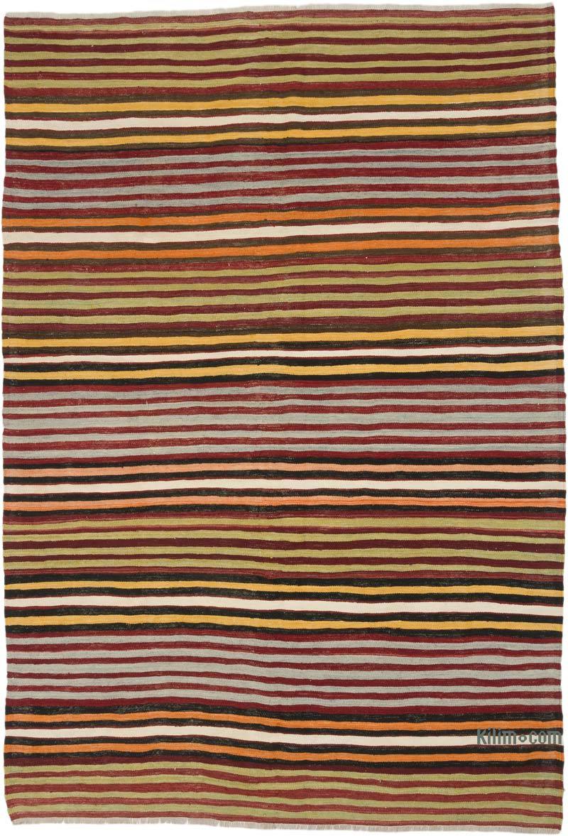 Vintage Konya Kilim Rug - 6' 3" x 9' 4" (75" x 112") - K0070693