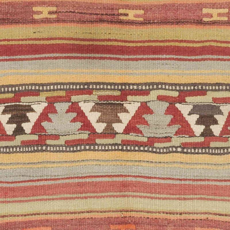 Vintage Afyon Kilim Rug - 3' 6" x 7' 9" (42" x 93") - K0070696