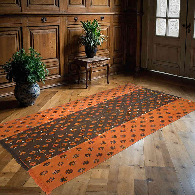 Alfombra Vintage Sivas Kilim - 123 cm x 225 cm - K0070719