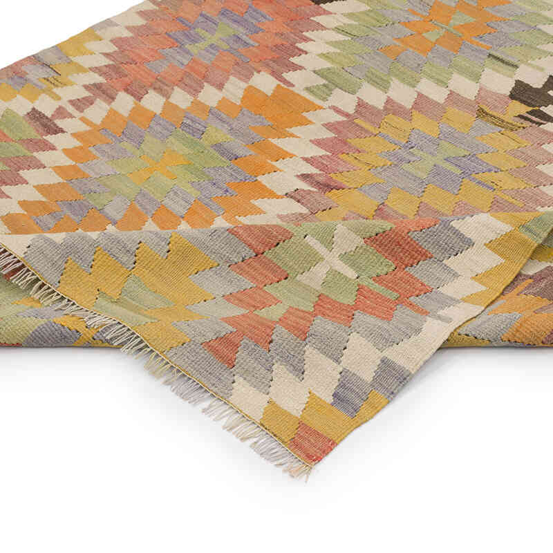 Vintage Denizli Kilim Rug - 3' 9" x 4' 6" (45" x 54") - K0070723