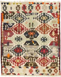 New Turkish Handwoven Kilim Rug - 9' 2" x 11' 2" (110" x 134")