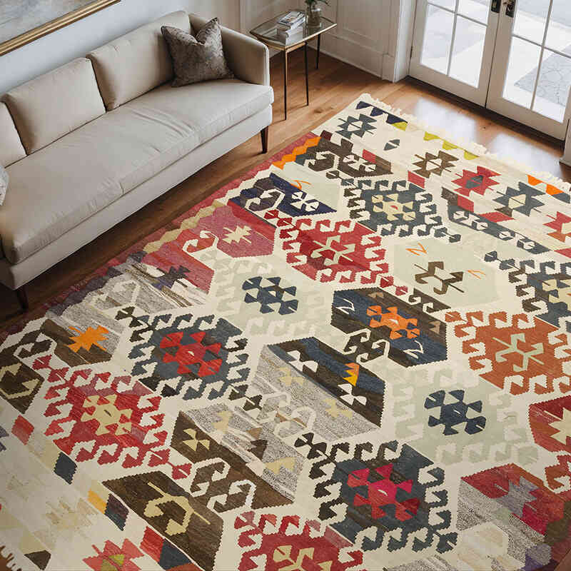 Nueva Alfombra Turca Kilim - 280 cm x 340 cm - K0070737
