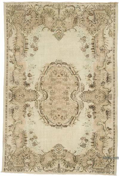 Vintage Turkish Hand-Knotted Rug - 5' 9" x 8' 7" (69" x 103")