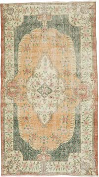 Vintage Turkish Hand-Knotted Rug - 4'  x 6' 11" (48" x 83")
