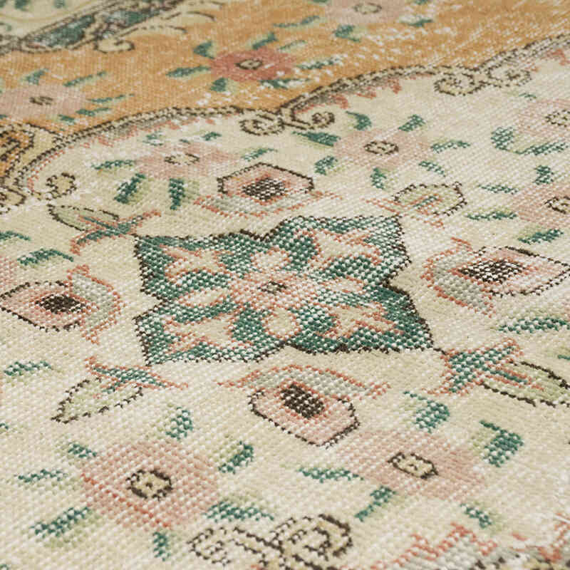 Alfombra Vintage Turca Anudada a Mano - 122 cm x 212 cm - K0070755