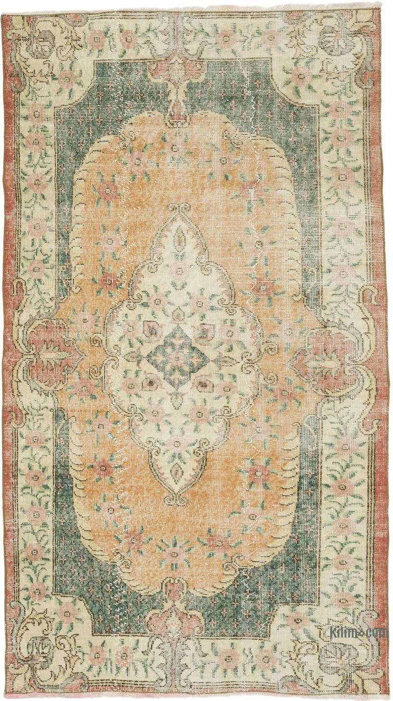 Alfombra Vintage Turca Anudada a Mano - 122 cm x 212 cm - K0070755