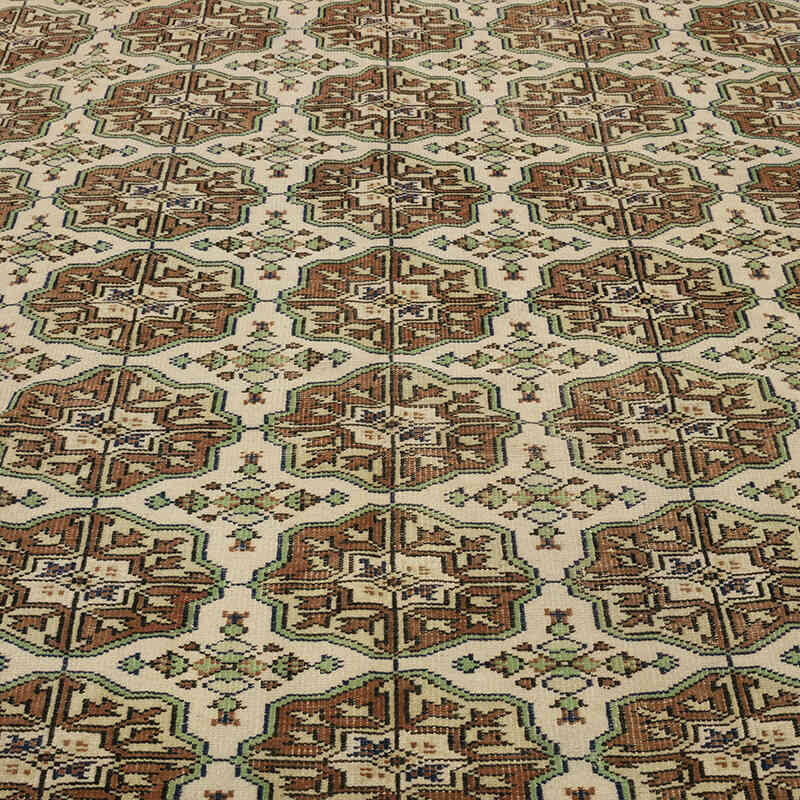 Alfombra Vintage Turca Anudada a Mano - 182 cm x 242 cm - K0070762