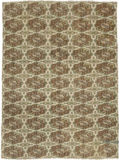 Vintage Turkish Hand-Knotted Rug - 6'  x 7' 11" (72" x 95")