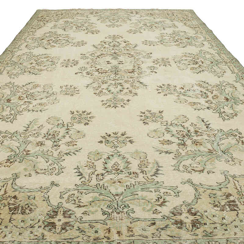 Alfombra Vintage Turca Anudada a Mano - 218 cm x 374 cm - K0070764