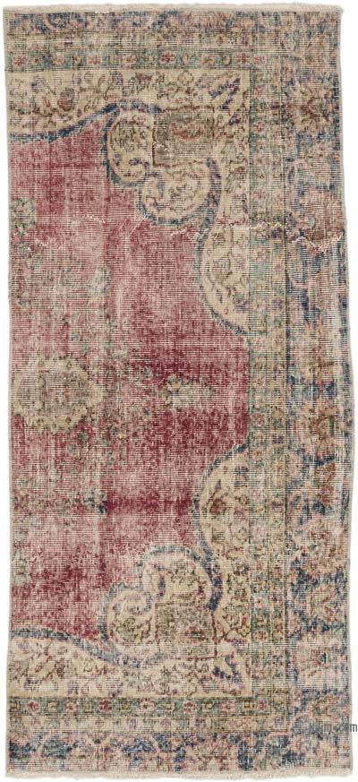 El Dokuma Vintage Halı - 85 cm x 186 cm