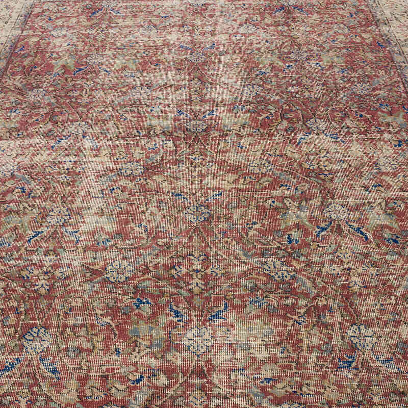 Alfombra Vintage Turca Anudada a Mano - 181 cm x 250 cm - K0070775