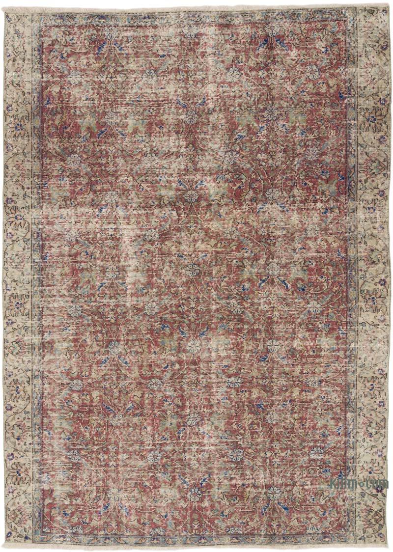 Alfombra Vintage Turca Anudada a Mano - 181 cm x 250 cm - K0070775