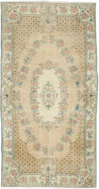 El Dokuma Vintage Halı - 112 cm x 214 cm