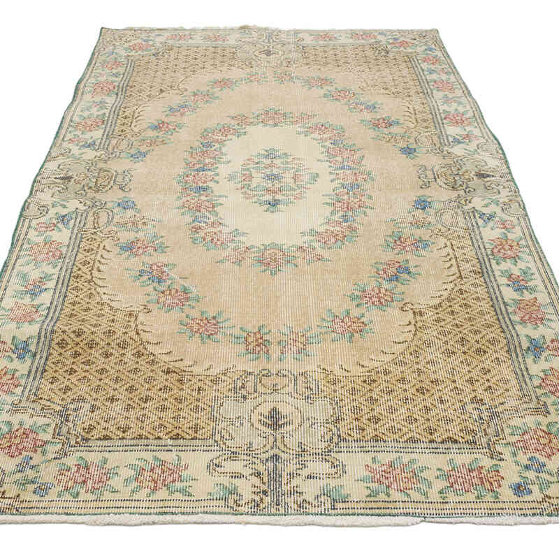 El Dokuma Vintage Halı - 112 cm x 214 cm - K0070778
