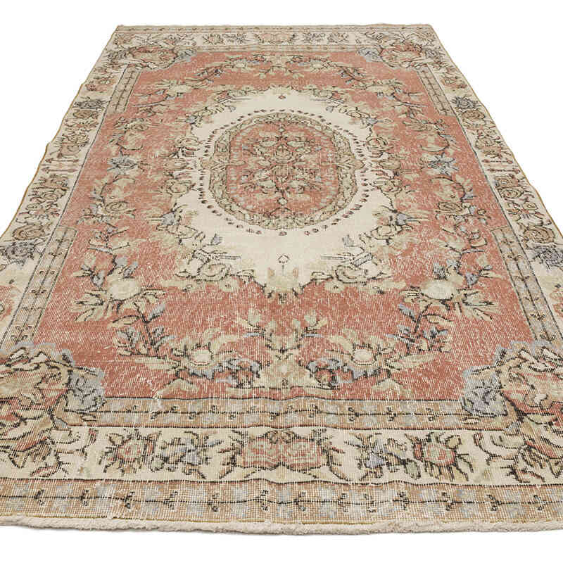Alfombra Vintage Turca Anudada a Mano - 146 cm x 312 cm - K0070788