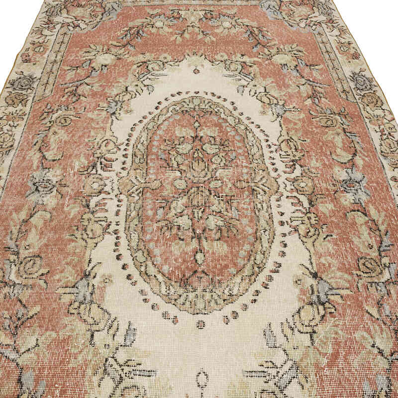 Alfombra Vintage Turca Anudada a Mano - 146 cm x 312 cm - K0070788