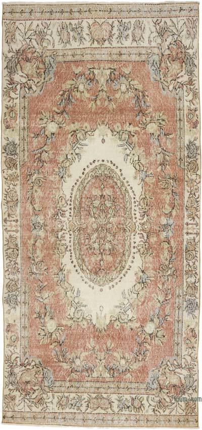 Alfombra Vintage Turca Anudada a Mano - 146 cm x 312 cm