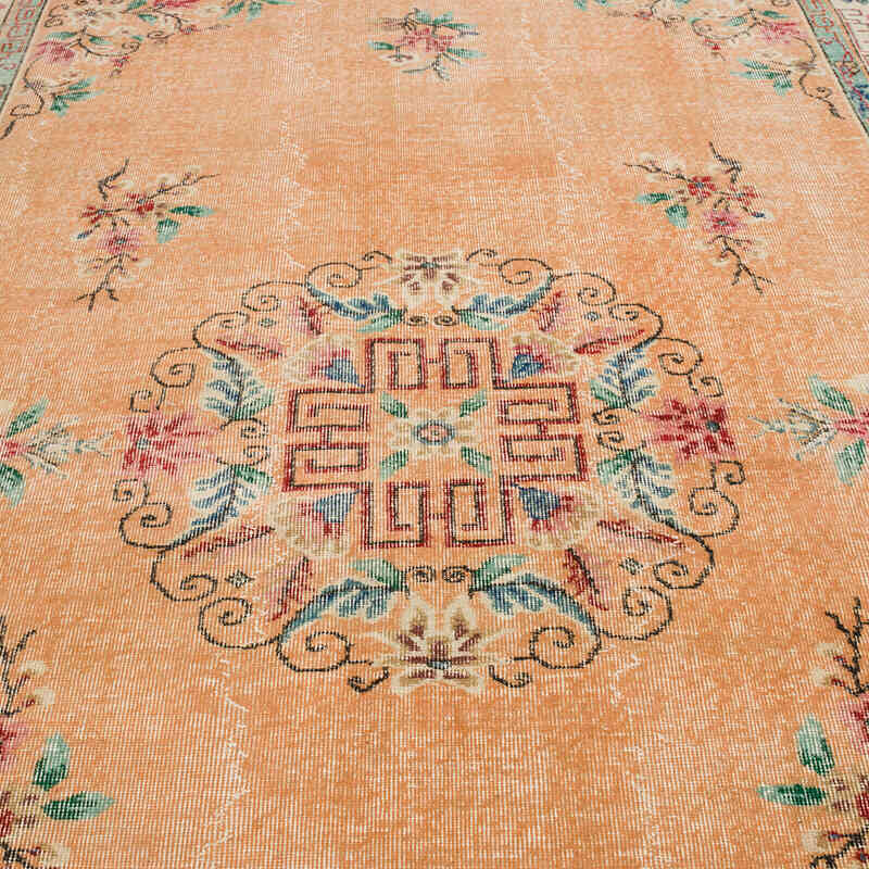 Vintage Turkish Hand-Knotted Rug - 7'  x 9' 9" (84" x 117") - K0070795